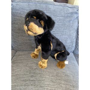 16.5” Realistic Rottweiler Puppy plush Stuffed Animal E&J Classic LTD